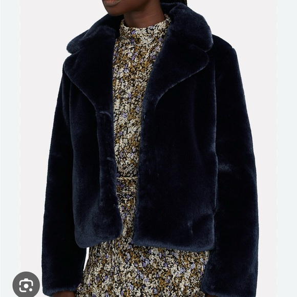 Blue fur jacket - Picture 2 of 5